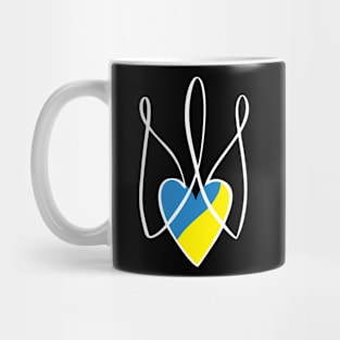 Tryzub Heart Mug